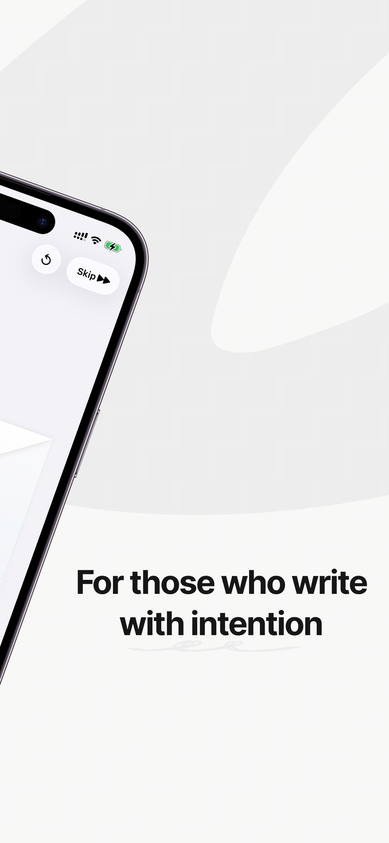 Inks private writing experience for intentional records